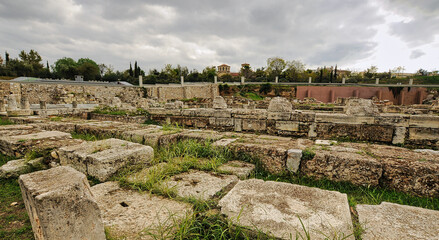Fototapeta na wymiar Kerameikos, Keramikos or Ceramicus, archeological place in Athens.
