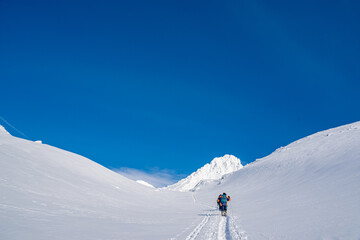 winter landscape in the mountains of the Circumpolar Urals