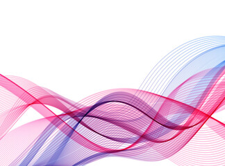 Abstract modern flowing stylish wave in white background. vector illustration