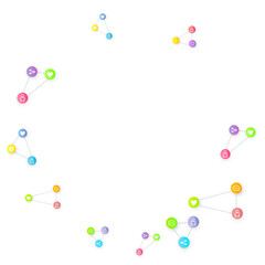 Social media marketing icons internet tags target