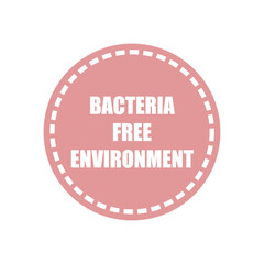 Bacteria free environment product label design