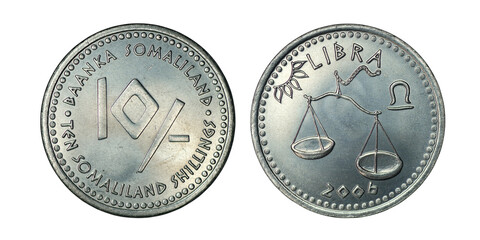 Somaliland 10 shillings 2006 Weight