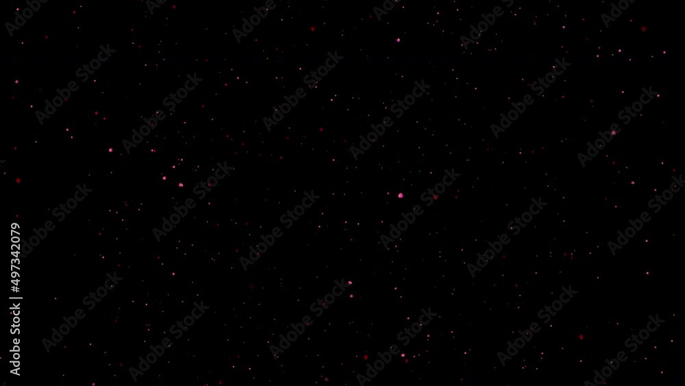 Canvas Prints futuristic random flight of red particles in galaxies. beautiful night sky. disco background in soot