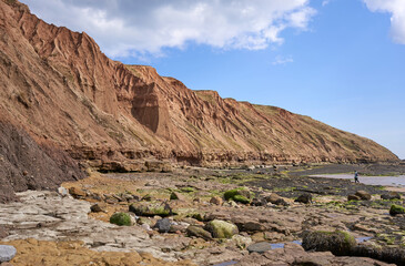 Example of coastal erosion near Filey on the Yorkshire coast.