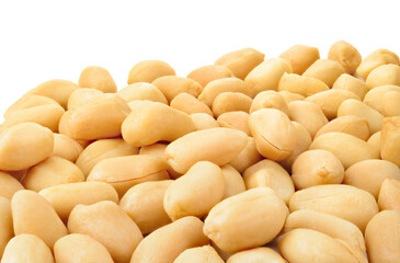  Peanut background. Peanut isolated. Peanuts on white background. Nuts macro.