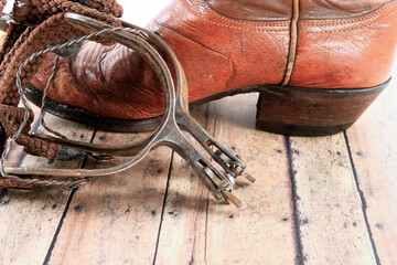 cowboy boots and spurs