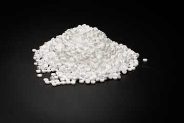 Sugar substitute pills isolated on white background.