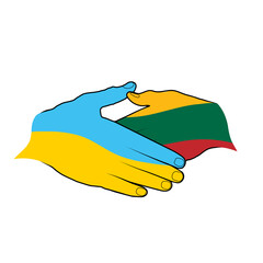 handshake hand symbol of friendship and partnership vector illustration