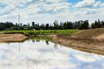 Obraz premium Bogota River (Colombia)