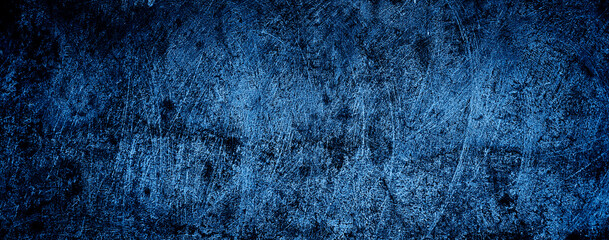 dark blue grungy abstract cement concrete wall texture background