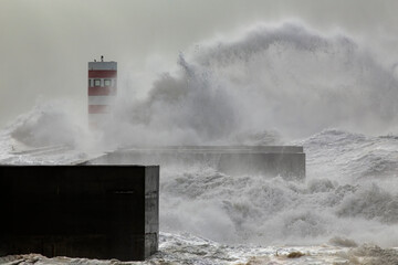 Fototapeta na wymiar Big wave splash