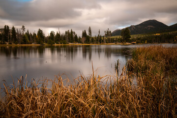 lake in the morning