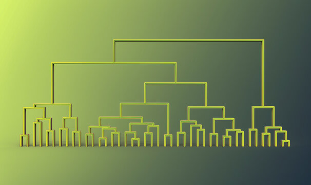 Dendrogram, A Diagram Representing A Tree Used To Demonstrate Results Of Hierarchical Clustering In Statistical Analysis Of Data