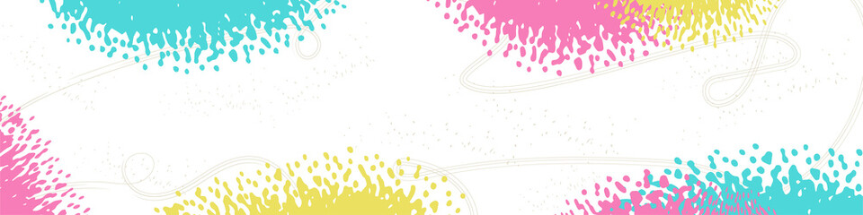 Разноцветный яркий фон в конфетном стиле. Акварель. Мазки. 