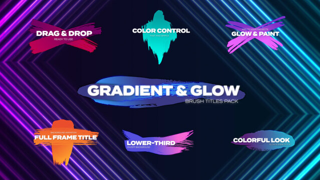 Gradient and Glow Brush Titles 1