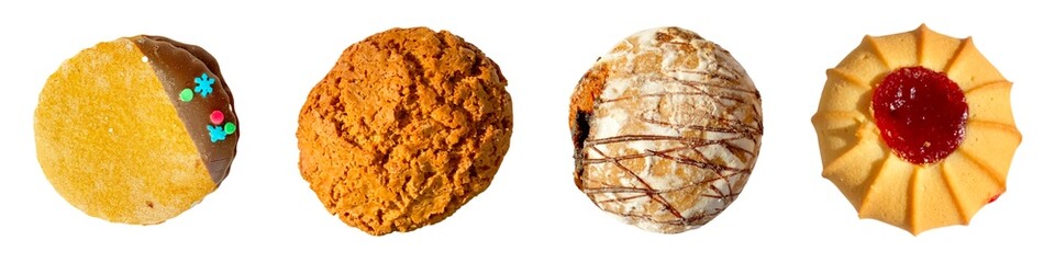 set of sweets: cookie, gingerbread and cake