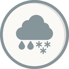 Snow cloud Icon