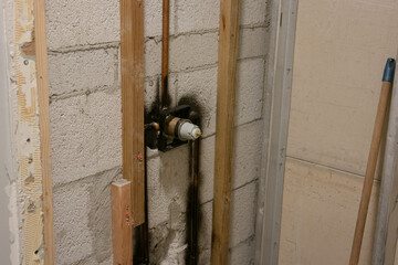shower valve installation