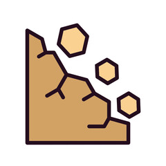 Fototapeta premium Landslide Icon