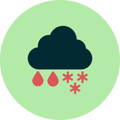 Snow cloud Icon