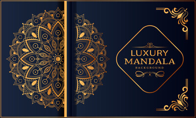 Luxury mandala Background and golden color with arabesque pattern Decorative mandala for print, cover, poster, banner, brochure, and flyer, EPS 10