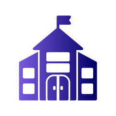 Kindergarten Building Icon