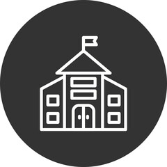 Kindergarten Building Icon