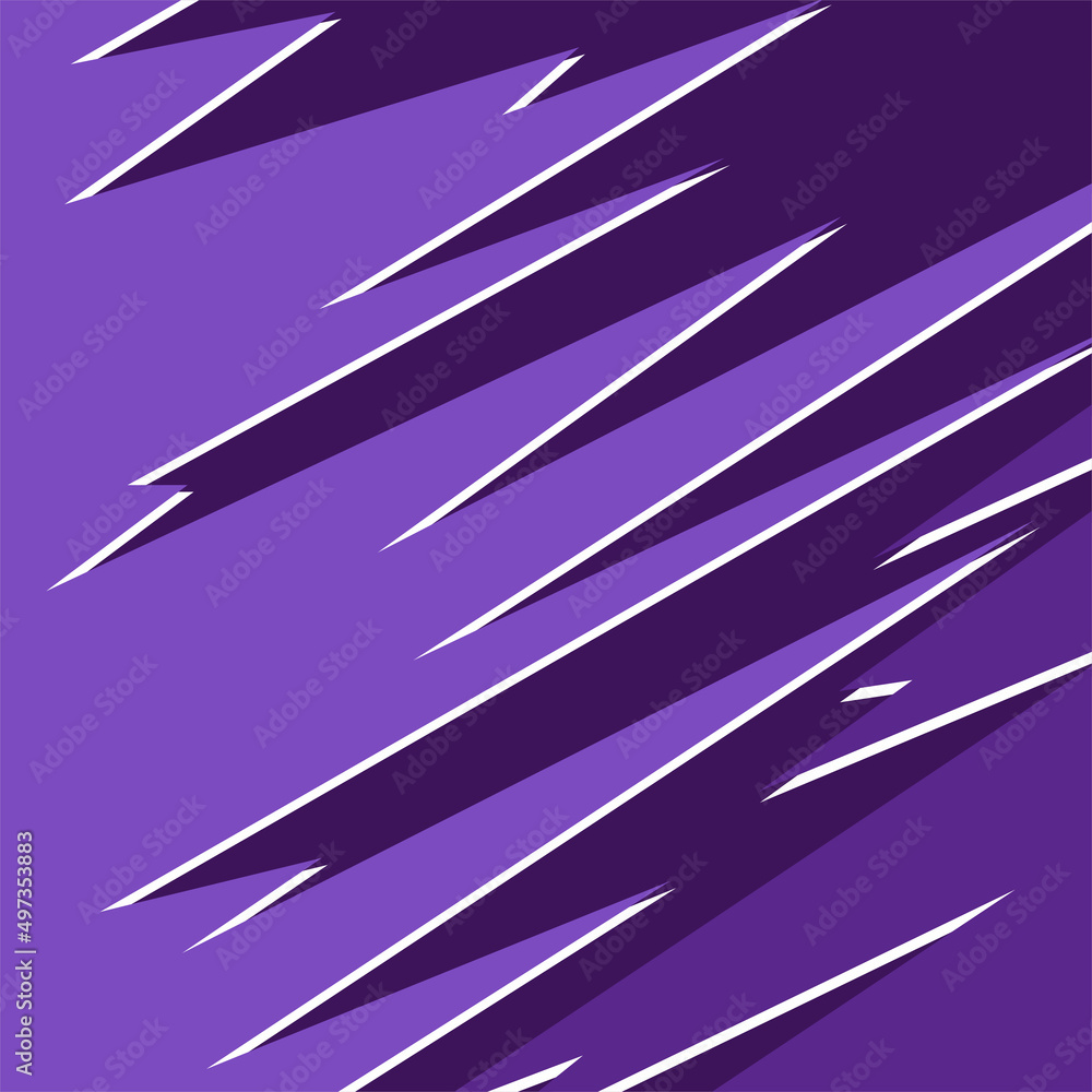 Poster simple background with purple sharp and zigzag pattern