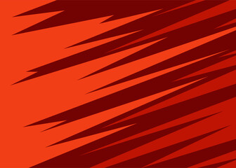 Simple background with red sharp and zigzag pattern
