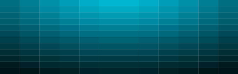 Abstract blue gradient rectangle mosaic banner background. Vector illustration. © Sudakarn