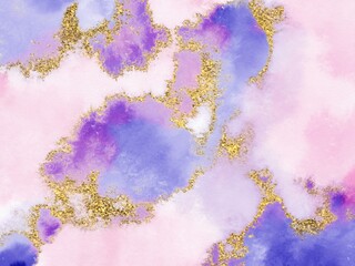 Glitter watercolor background texture