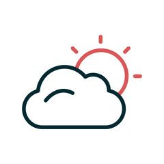 Clouds And Sun Icon