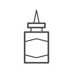 Vector linear icon with pasta