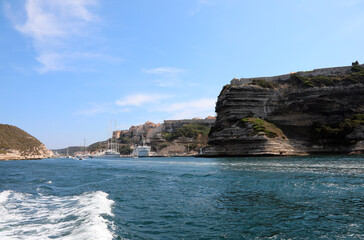 Fototapeta na wymiar Sea and cliff on the Corsica Island