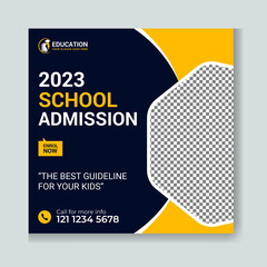 Admission School  social media post design