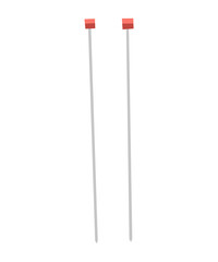 Tool for made knitted clothes. Needles for knitting. Sign or symbol of handcrafting equipment. Knitting handmade craft hobby