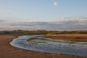 landscape with river in praia do cassino , brazil 