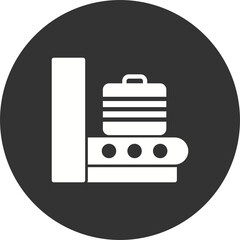 Airport Baggage Scanner Icon