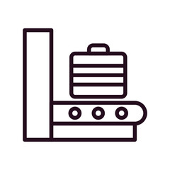 Airport Baggage Scanner Icon