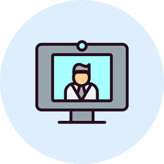 Doctor video call Icon