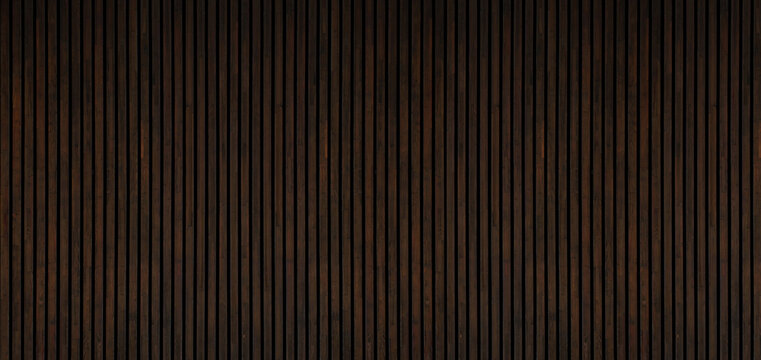 A Wall Of Old Oiled Natural Narrow Wooden Boards In Style Of Lamellas Decoration Good As Presentation Template