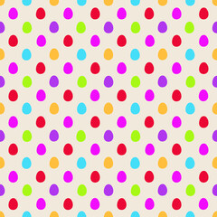 abstract colorful eastern eggs seamless vector pattern eggs background