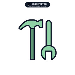 tools icon symbol template for graphic and web design collection logo vector illustration
