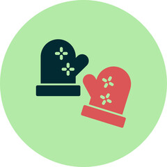 Fototapeta premium Winter Gloves Icon