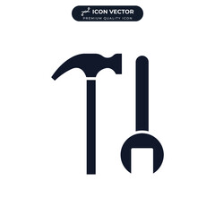 tools icon symbol template for graphic and web design collection logo vector illustration