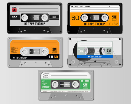 K7 Tape Mockup / Ai Illustrator / Editable