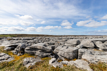The Burren, landscape in County Clare, on the west coast of Ireland