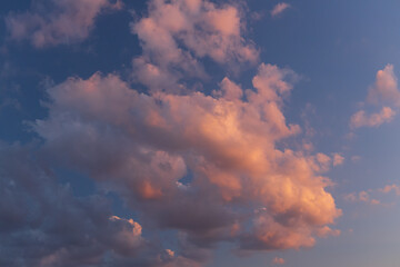 Fototapeta premium Sky and clouds at sunset