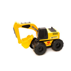 children's toy for boys excavator on a white background