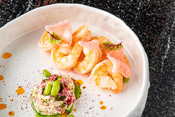 Prawn salad Healthy Shrimp Salad with mixed greens